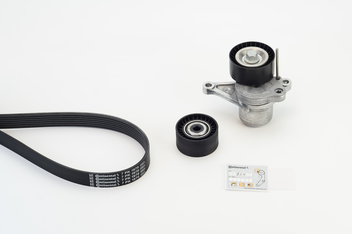 Set curea transmisie cu caneluri OPEL VIVARO A caroserie (X83) 2.0 CDTI (F7) diesel 114 cai CONTITECH 7PK1970K1