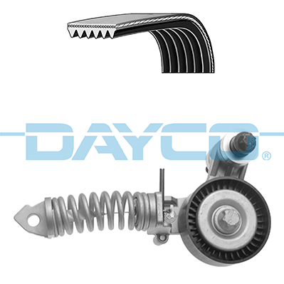 Set curea transmisie cu caneluri OPEL ADAM (M13) 1.4 benzina 101 cai DAYCO KPV498