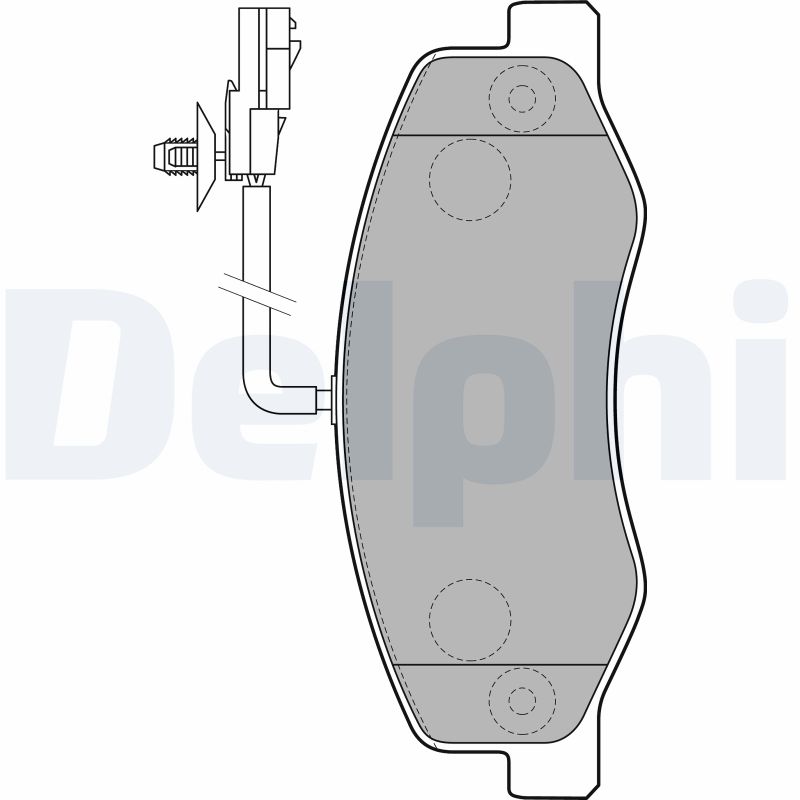 Placute frana OPEL MOVANO B caroserie (X62) 2.3 CDTI FWD (FV) diesel 125 cai DELPHI LP2192