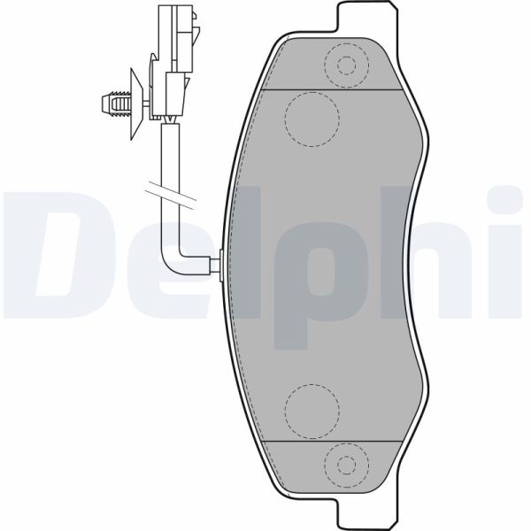Placute frana OPEL MOVANO B caroserie (X62) 2.3 CDTI RWD (FV) diesel 163 cai DELPHI LP2192