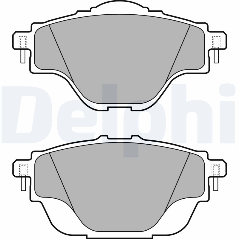 Placute frana OPEL GRANDLAND / GRANDLAND X (A18, P1UO) 1.6 Turbo (75) benzina 181 cai DELPHI LP2509