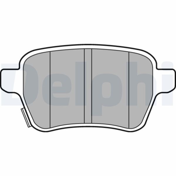 Placute frana OPEL ADAM (M13) 1.0 benzina 90 cai DELPHI LP3165