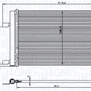 Condensator climatizare OPEL CASCADA (W13) 2.0 CDTI (67) diesel 194 cai MAGNETI MARELLI 350203760000