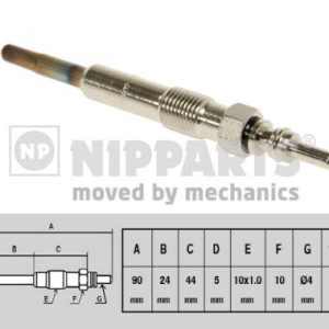 Bujie incandescenta OPEL VIVARO A bus (X83) 1.9 DI (F7, J7, A07) diesel 80 cai NIPPARTS J5715014