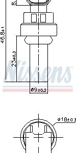 Senzor temperatura lichid de racire OPEL MOKKA / MOKKA X (J13) 1.4 4x4 (_76) benzina 152 cai NISSENS 207035