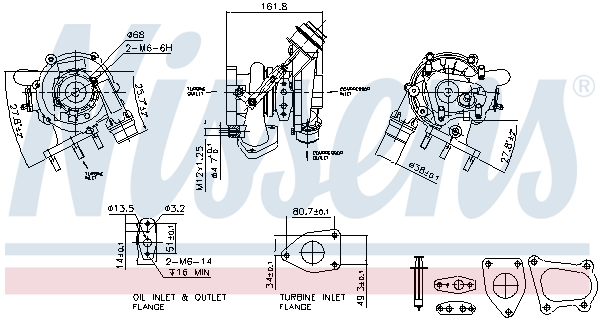 Compresor sistem de supraalimentare OPEL VIVARO A bus (X83) 2.0 CDTI (F7, J7, A07) diesel 90 cai NISSENS 93233