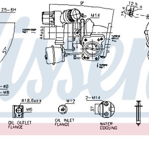 Compresor sistem de supraalimentare OPEL GRANDLAND / GRANDLAND X (A18, P1UO) 1.6 Turbo (75) benzina 150 cai NISSENS 93557