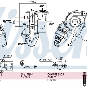 Compresor sistem de supraalimentare OPEL MOKKA / MOKKA X (J13) 1.7 CDTI (_76) diesel 131 cai NISSENS 93629