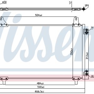 Condensator climatizare OPEL MOKKA 1.2 (76) benzina 101 cai NISSENS 941296