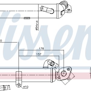 Radiator recirculare gaze de esapament OPEL COMBO Tour 1.7 CDTI 16V diesel 101 cai NISSENS 989434