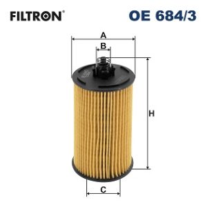 Filtru ulei OPEL MOKKA / MOKKA X (J13) 1.4 (_76) benzina 140 cai FILTRON OE 684/3