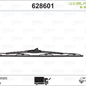 Lamela stergator OPEL MOVANO A bus (X70) 2.2 DTI (JD) diesel 90 cai VALEO 628601