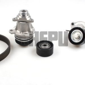 Pompa apa + Set curea transmisie cu caneluri OPEL MOVANO B platou / sasiu (X62) 2.3 CDTI RWD (EV, HV, UV) diesel 150 cai HEPU PK09070