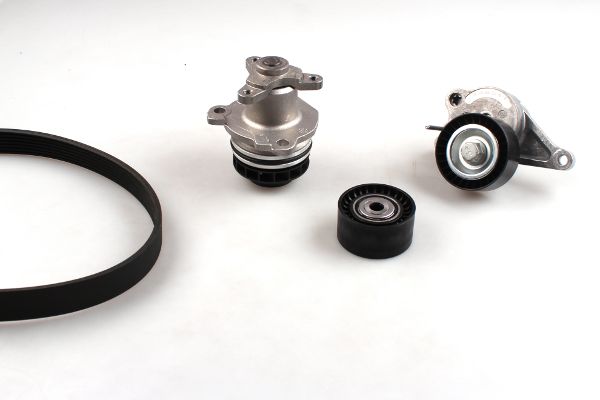 Pompa apa + Set curea transmisie cu caneluri OPEL MOVANO B caroserie (X62) 2.3 CDTI FWD (FV) diesel 110 cai HEPU PK09641