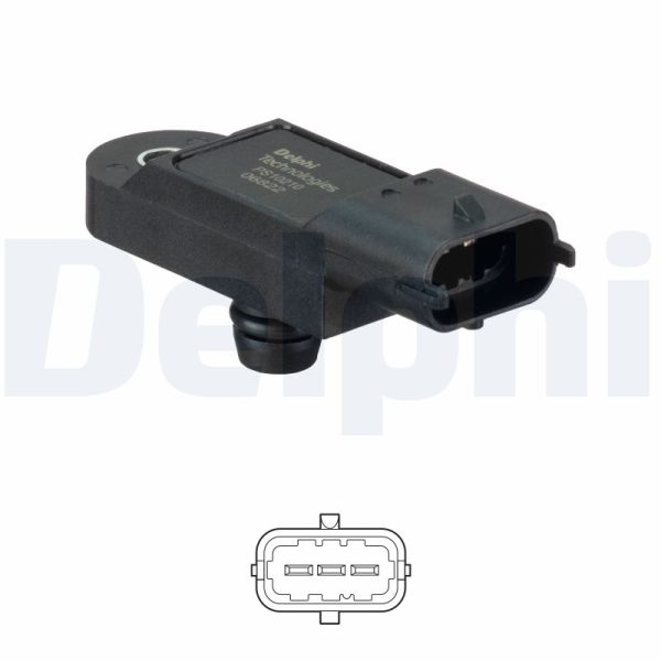 Senzor presiune galerie admisie OPEL MOVANO B platou / sasiu (X62) 2.3 CDTI RWD (EV, HV, UV) diesel 150 cai DELPHI PS10210