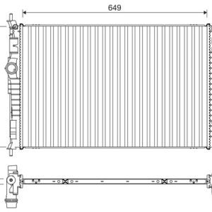 Radiator racire motor OPEL GRANDLAND / GRANDLAND X (A18, P1UO) 1.6 Turbo D (75) diesel 120 cai VALEO 701109