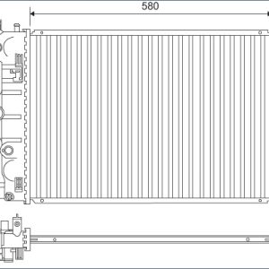 Radiator racire motor OPEL MOKKA / MOKKA X (J13) 1.8 (_76) benzina 140 cai VALEO 701171