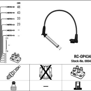 Set cablaj aprindere OPEL COMBO Autoutilitara/limuzina spatioasa (71_) 1.4 benzina 82 cai NGK 0804
