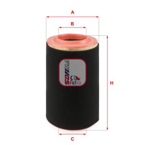 Filtru aer OPEL MOVANO C platou / sasiu (U9) 2.2 D diesel 120 cai SOFIMA S 7A69 A