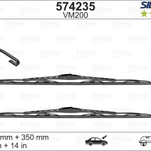 Lamela stergator OPEL KARL (C16) 1.0 LPG Benzina/Autogaz (GPL) 73 cai VALEO 574235