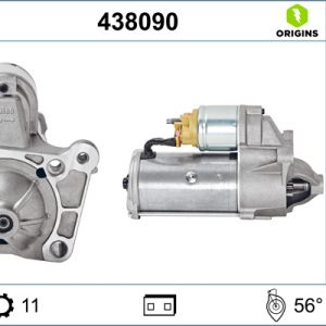 Electromotor OPEL VIVARO A platou / sasiu (X83) 1.9 Di diesel 82 cai VALEO 438090