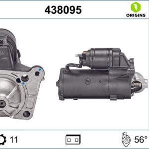 Electromotor OPEL VIVARO A platou / sasiu (X83) 1.9 Di diesel 82 cai VALEO 438095