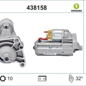 Electromotor OPEL MOVANO A platou / sasiu (X70) 2.5 CDTI (ED, HD, UD0, UD4) diesel 146 cai VALEO 438158