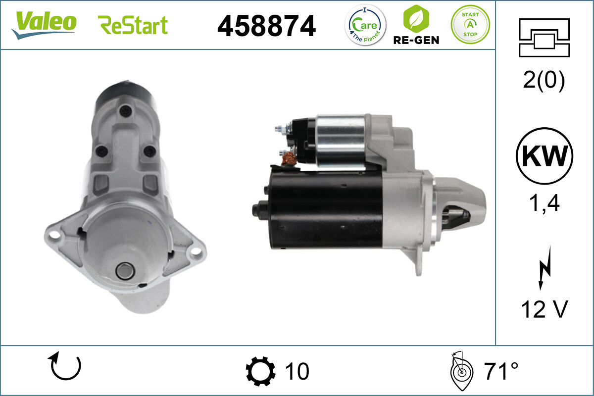 Electromotor OPEL MOKKA / MOKKA X (J13) 1.4 LPG (_76) Benzina/Autogaz (GPL) 140 cai VALEO 458874