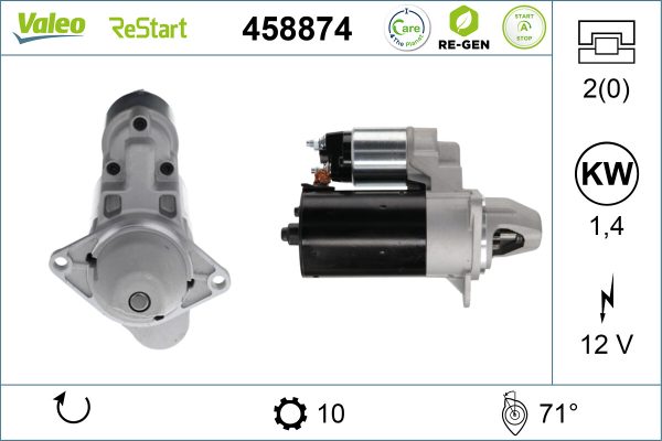 Electromotor OPEL MOKKA / MOKKA X (J13) 1.4 (_76) benzina 140 cai VALEO 458874