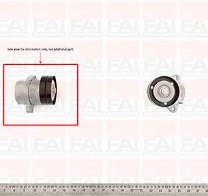Brat tensionare curea trapezoidala OPEL COMBO Autoutilitara/limuzina spatioasa (71_) 1.4 benzina 82 cai FAI AUTOPARTS T1009