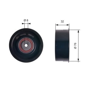 Rola ghidare / conducere curea distributie OPEL MOVANO A platou / sasiu (X70) 2.2 DTI (ED, HD, UD0, UD4) diesel 90 cai GATES T42169