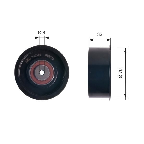 Rola ghidare / conducere curea distributie OPEL MOVANO A platou / sasiu (X70) 2.2 DTI (ED, HD, UD0, UD4) diesel 90 cai GATES T42169