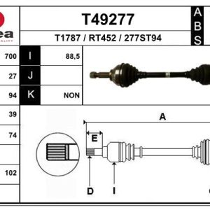Planetara OPEL VIVARO A bus (X83) 2.0 CDTI (F7, J7, A07) diesel 90 cai EAI T49277