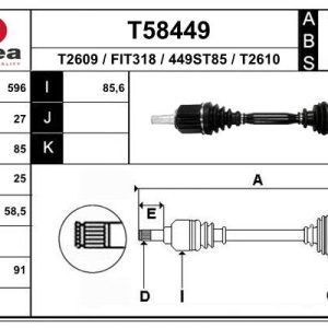 Planetara OPEL COMBO Tour (X12) 1.6 CDTI (C26, D26, E26, C05) diesel 90 cai EAI T58449