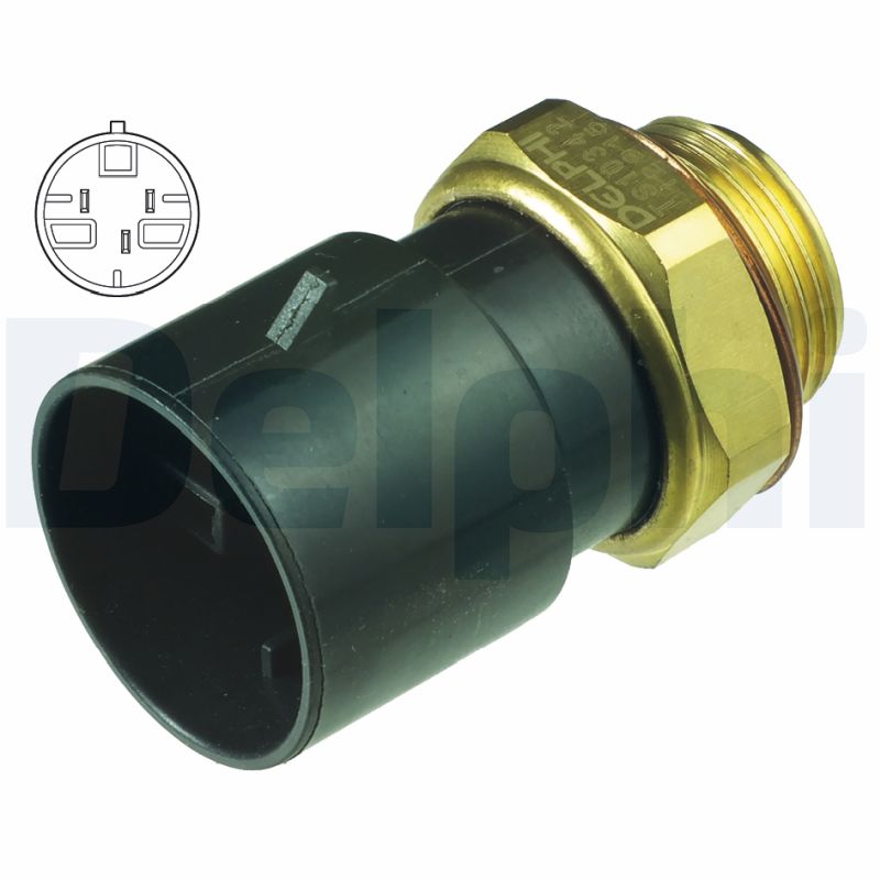 Comutator temperatura ventilator radiator OPEL COMBO Autoutilitara/limuzina spatioasa (71_) 1.7 D diesel 60 cai DELPHI TS10342