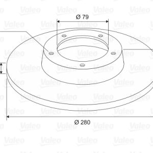 Disc frana OPEL MOVANO C platou / sasiu (U9) 2.2 D diesel 120 cai VALEO 197097