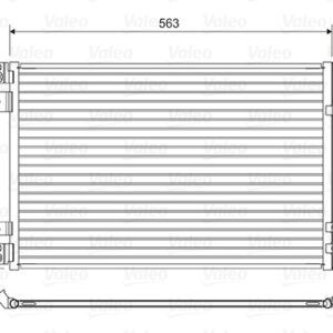 Condensator climatizare OPEL COMBO Autoutilitara/limuzina spatioasa (K9) 1.5 D diesel 131 cai VALEO 822550