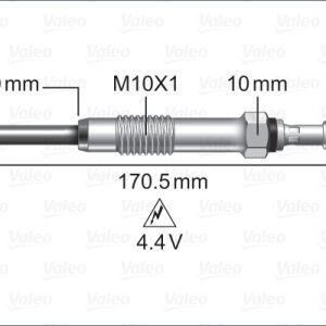 Bujie incandescenta OPEL CASCADA (W13) 2.0 CDTI (67) diesel 170 cai VALEO 345247