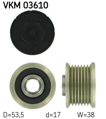 Fulie alternator OPEL MOVANO B caroserie (X62) 2.3 CDTI RWD (FV) diesel 150 cai SKF VKM 03610