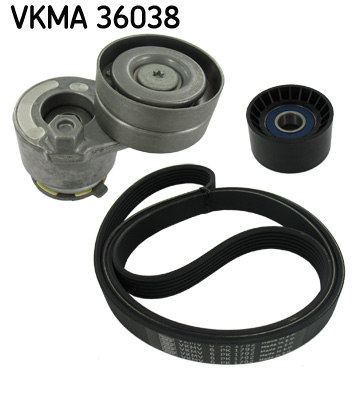 Set curea transmisie cu caneluri OPEL VIVARO A bus (X83) 2.0 16V (F7, J7, A07) benzina 120 cai SKF VKMA 36038