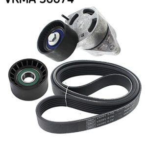 Set curea transmisie cu caneluri OPEL MOVANO A platou / sasiu (X70) 2.5 DTI (ED, HD, UD0, UD4) diesel 115 cai SKF VKMA 36074