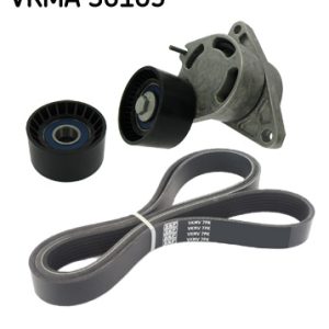 Set curea transmisie cu caneluri OPEL VIVARO A platou / sasiu (X83) 2.5 CDTI diesel 114 cai SKF VKMA 36105