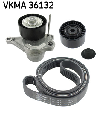 Set curea transmisie cu caneluri OPEL MOVANO B platou / sasiu (X62) 2.3 CDTI FWD (EV, HV, UV) diesel 125 cai SKF VKMA 36132
