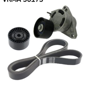 Set curea transmisie cu caneluri OPEL MOVANO A bus (X70) 2.5 CDTI (JD) diesel 120 cai SKF VKMA 36173