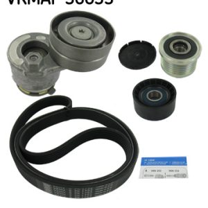 Set curea transmisie cu caneluri OPEL VIVARO A bus (X83) 1.9 DI (F7, J7, A07) diesel 80 cai SKF VKMAF 36033