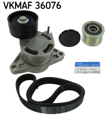 Set curea transmisie cu caneluri OPEL MOVANO A platou / sasiu (X70) 2.2 DTI (ED, HD, UD0, UD4) diesel 90 cai SKF VKMAF 36076