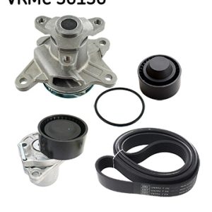 Pompa apa + Set curea transmisie cu caneluri OPEL VIVARO B caroserie (X82) 1.6 CDTI (05) diesel 90 cai SKF VKMC 36136