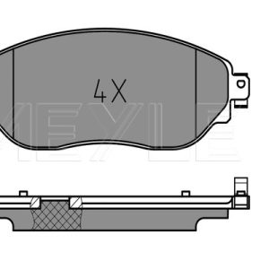Placute frana OPEL VIVARO B caroserie (X82) 1.6 CDTI (05) diesel 140 cai MEYLE 025 220 8718