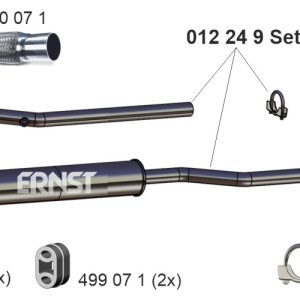 Toba esapamet intermediara OPEL COMBO Autoutilitara/limuzina spatioasa 1.4 16V benzina 90 cai ERNST 012249