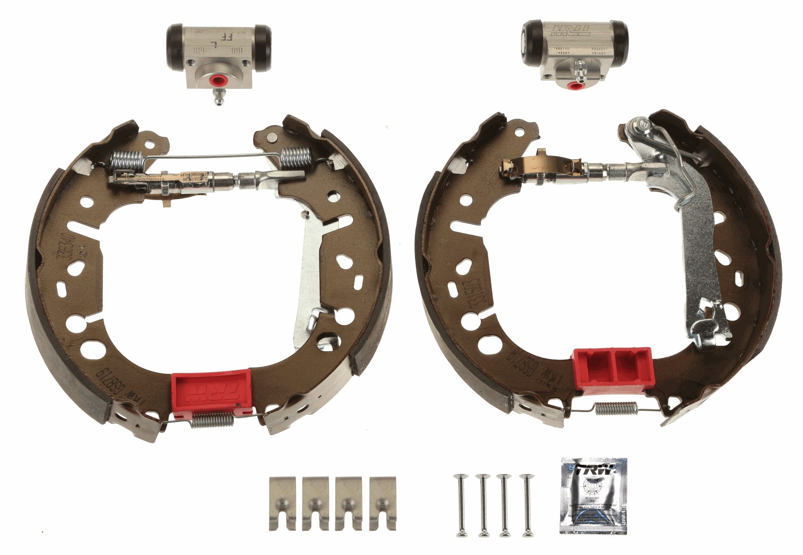 Set saboti frana OPEL ADAM (M13) 1.2 benzina 69 cai TRW GSK1628